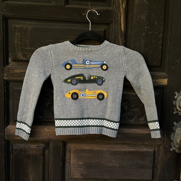 Vintage Little Boy Car Sweater - Picture 2 of 7